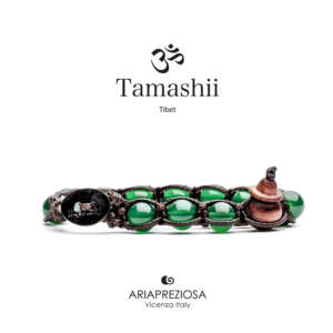 Tamashii bracciale Agata verde 8mm
